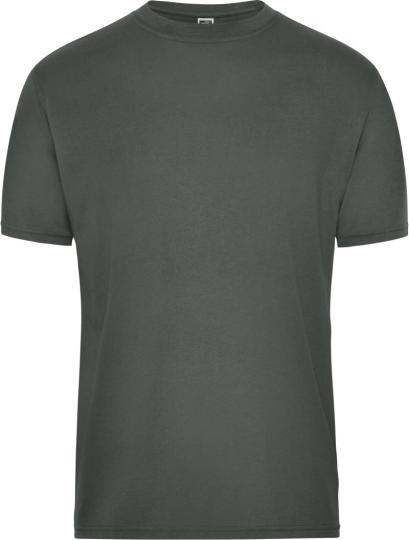 T-shirt da lavoro organica da uomo - Tinta unita James & Nicholson | JN 1808 