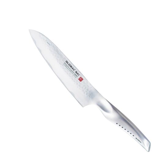 coltello cucina "sai" martellato Global 