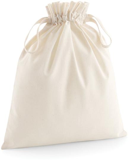 Organic Cotton Bag with Drawcord Westford Mill | W118 