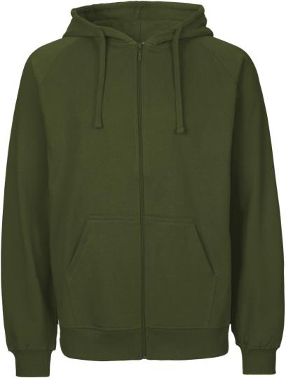 Men's Organic Hooded Sweat Jacket Neutral | O63301 