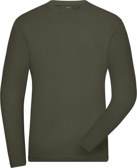 Men's Workwear Stretch T-Shirt long-sleeve - Solid James & Nicholson | JN 1804 